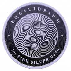 2021 1 oz $5 NZD Tokelau Silver Equilibrium Proof Coin
