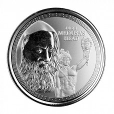 2021 1 oz £1 Pound Silver Bullion Gibraltar Perseus with the Head of Medusa Coin BU