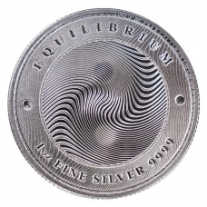 2021 1 oz $5 NZD Tokelau Silver Equilibrium Coin BU