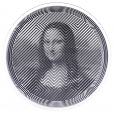 2021 1oz Tokelau $5 NZD Icons Leonardo da Vinci’s Iconic Painting Mona Lisa Silver Coin BU (In Capsule)