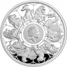 2021 1 oz £2 GBP UK Queen's Beasts The Completer Coin .999 Silver Proof