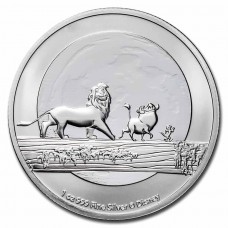 2021 1 oz $2 NZD Niue Disney Lion King Hakuna Matata Silver Coin BU