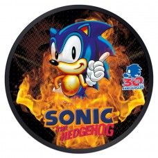2021 1oz Niue Silver Sonic the Hedgehog 30th Anniversary Black Ruthenium Burning Colorized Coin