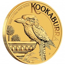 2022 1/10 oz $15 AUD Australian Gold Kookaburra Coin BU (In Capsule)