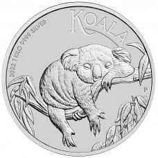 2022 1 Kilo $30 AUD Australian Silver Koala Coin BU (In Capsule)