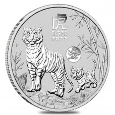 2022 1 oz $1 AUD Australia Lunar Series III Year of the Tiger Privy Silver Coin BU (PRE-SALE)