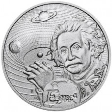2022 1 oz $2 NZD Niue Silver Albert Einstein Inspirational Icoins Coin BU (In Capsule)