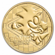 2022 1 oz  $250 NZD Niue Sonic the Hedgehog 30th Anniversary Gold Coin BU (PRE-SALE)