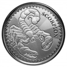 2022 1oz 500 CFA Chad Scorpion Proof-like Silver Coin