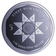 2022 1 oz $5 NZD Tokelau Silver Vivat Humanitas Coin BU In Capsule 