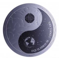 2022 1 oz $5 NZD Tokelau Silver Equilibrium Coin BU (In Capsule) (PRE-SALE)