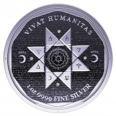 2022 1 oz $5 NZD Tokelau Silver Vivat Humanitas Proof Coin