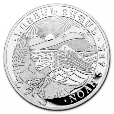 2023 1oz Armenia 500 Drams Ark Noah Silver Coin BU 