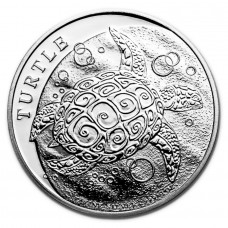 2022 1 oz $2 NZD Niue Silver Hawksbill Turtle Coin BU