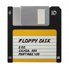 2024 2 oz $2 Niue Floppy Disk TechStalgic Coloured Silver Coin