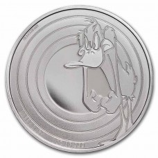 2022 1 oz $5 Samoa Looney Tunes Daffy Duck Silver Coin BU in Capsule 