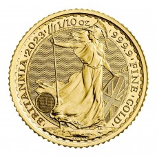 2023 1/10 oz £10 GBP UK Gold Britannia Coin BU