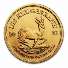 1/10 oz Gold South African Krugerrand Coin BU (Random Years)