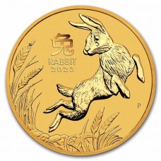 2023 $50 Australia 1/2 oz Gold Lunar Year of the Rabbit Series III BU Coin (In Capsule)