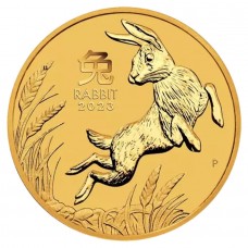2023 1/20 oz $5 AUD Australian Lunar Series III Year of the Rabbit Gold Coin