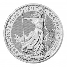 2023 1 Kilo £500 GBP UK Silver Britannia Coin BU