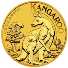 2023 1 oz $100 AUD Australian Gold Kangaroo Nugget Coin BU (In Capsule)