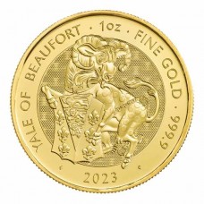 2023 1 oz £100 GBP Great Britain Gold Tudor Beasts Yale of Beaufort Coin BU