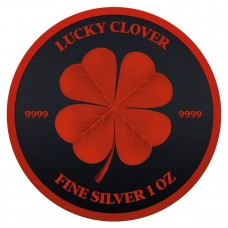 2023 1oz $2 NZD Niue Lucky Clover Black Platinum Cyber Red Silver Coin 