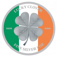 2023 1oz $2 NZD Niue Lucky Clover Irish Flag Silver Coin 