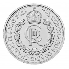 2023 1 oz £2 GBP UK Silver Britannia King Charles III Coronation Royal Cypher Coin BU