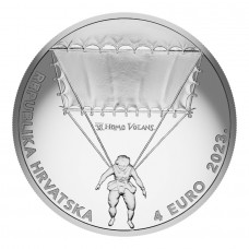 2023 1 oz 4 Euro Croatia Silver Faust Vrančić’s innovations Coin 