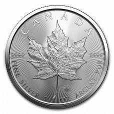 2024 1 oz $5 CAD Canadian Silver Maple Leaf Coin BU 