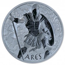 2023 1 oz $1 Gods of Olympus Ares Silver Coin BU (In Capsule)