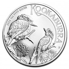 2023 1 oz $1 AUD Australian Silver Kookaburra Coin BU 