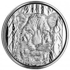 2023 1 oz GH₵20 Cedis ‎Ghana African Leopard Proof Silver Coin (In capsule) (PRE-SALE)