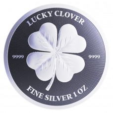 2023 1oz $2 NZD Niue Lucky Clover Silver Coin BU (In Capsule)