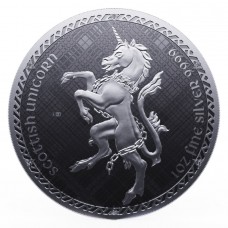 2023 1oz $2 NZD Niue Scottish Unicorn Heraldic Series Silver Coin BU (In Capsule) 