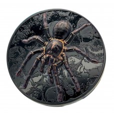 2023 3oz $20 Palau Thai Black Tarantula Dark Nature Silver Coin