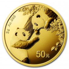 3g ¥50 Yuan Chinese Gold Panda Coin BU (Random Years)