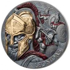 2023 5 oz 5000 CFA Cameroon Great Commander Series Leonidas I Antique Finish Silver Coin