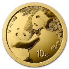 2023 1 Gram 10 Yuan China Gold Panda Coin BU