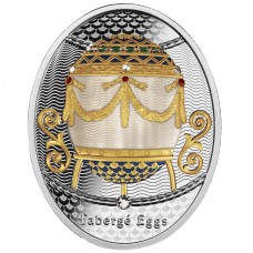  2023 1$ Niue 16.81g Cradle with Garlands Faberge Eggs Series Silver Coin