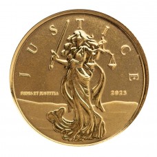 2023 1/10 oz Gibraltar Lady Justice.9999 Gold Proof Coin