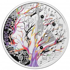 2023 Niue $1 NZD Music Tree Silver Crystals Proof Coin (PRE-SALE)