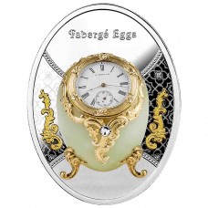  2023 1$ Niue Egg With Watch Faberge Eggs Series Silver Coin
