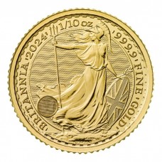 2024 1/10 oz £10 GBP UK Gold Britannia Charles III Coin BU