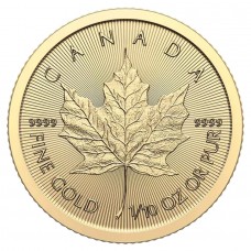 2024 1/10 oz $5 CAD Canadian Gold Maple Leaf BU