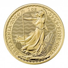 2024 1 oz £100 GBP UK Gold Britannia King Charles III Coin BU