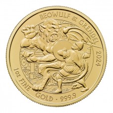 2024 1 oz £100 GBP UK Gold Great Britain Myths and Legends Beowulf and Grendel coin BU (PRE-SALE)