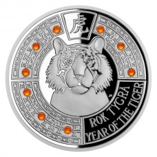  2022 1 oz $2 Samoa Year of the Tiger Crystal Coin Proof Silver Coin (PRE-SALE)